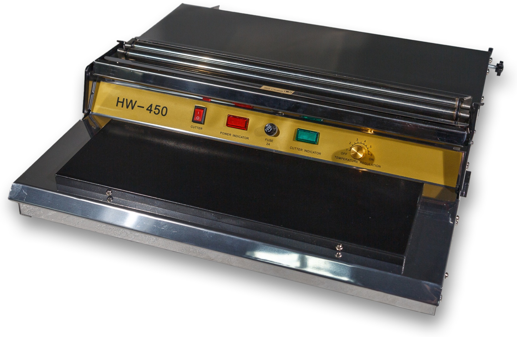 Упаковочный стол Hualian Machinery HW-450E Устройство для упаковки в пищевую пленку