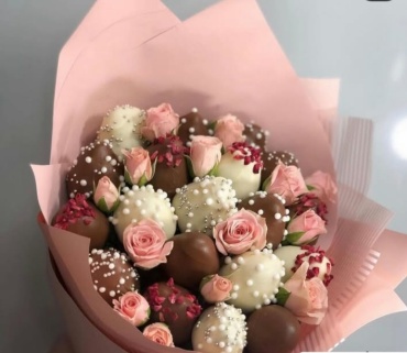 Бельгийский шоколад клубника 18 шт