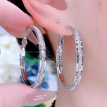Серьги DAMITA.KZ ювелирный сплав, фианит