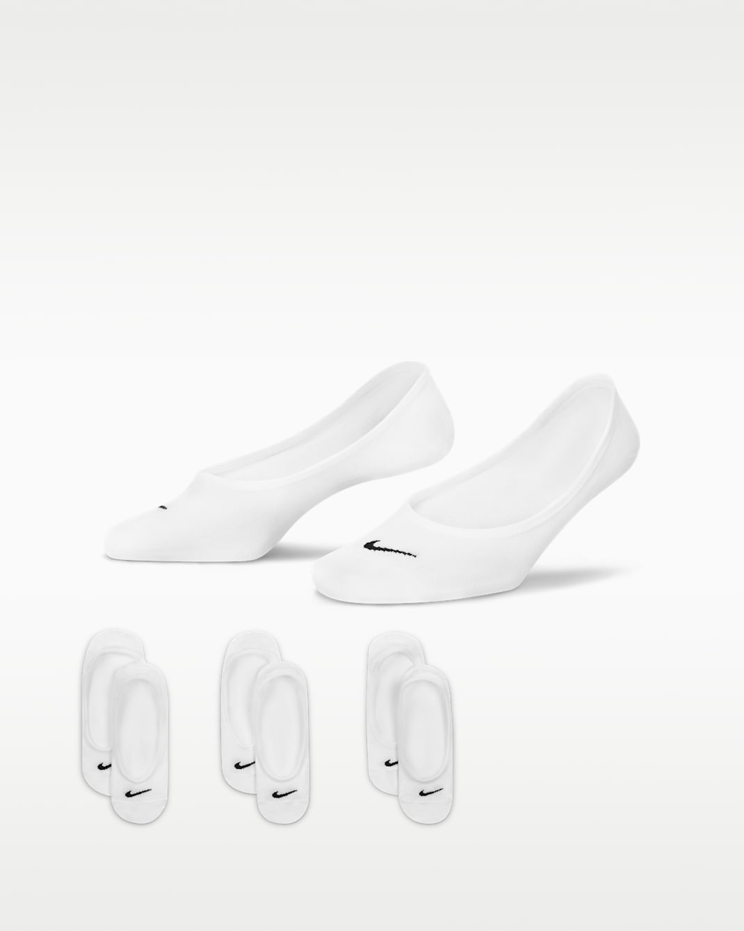 Носки Nike 3 пары белый one size