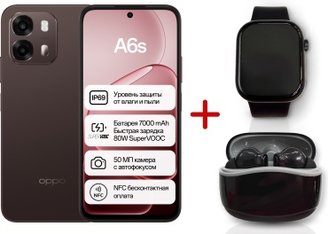OPPO A6s 8 ГБ/256 ГБ коричневый + подарок