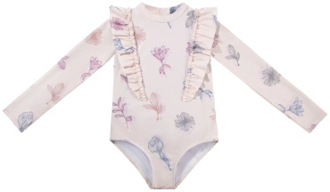 Слитный купальник Amarobaby молочный