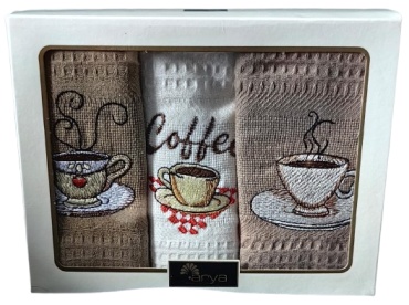 Набор полотенец Arya Home Collection 70x50 см, хлопок, 3 шт,