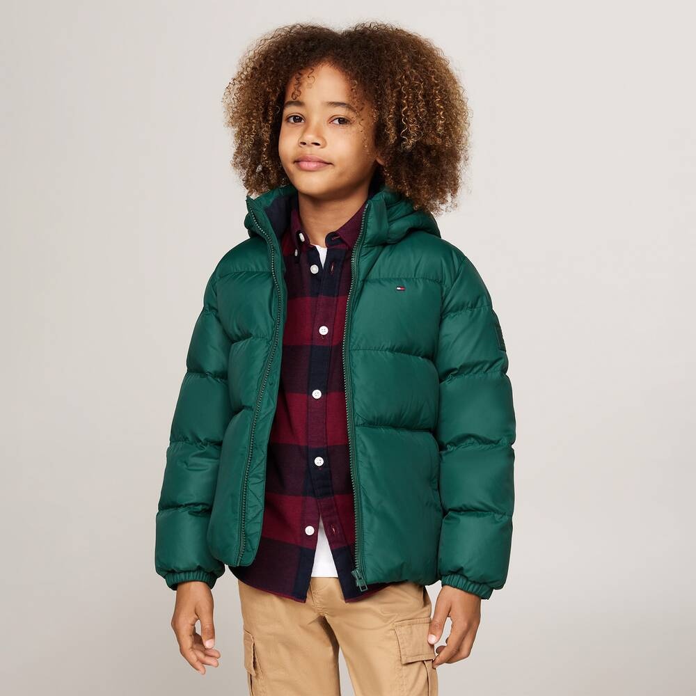 Зимняя куртка Tommy Hilfiger зеленый