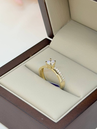 Кольцо Sandu gold 48563251 размер 16 вес 1.29 г золото, фианит