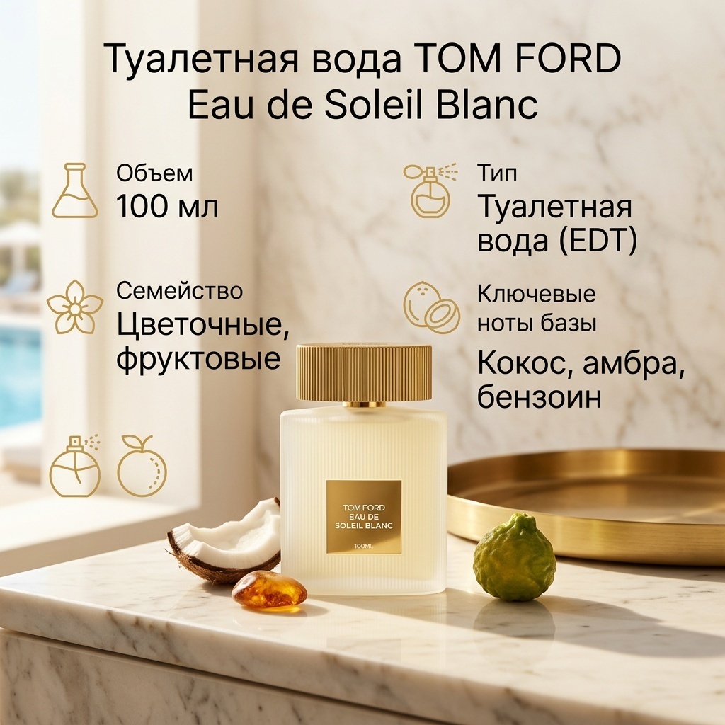 TOM FORD Eau De Soleil Blanc туалетная вода EDT 100 мл, для женщин