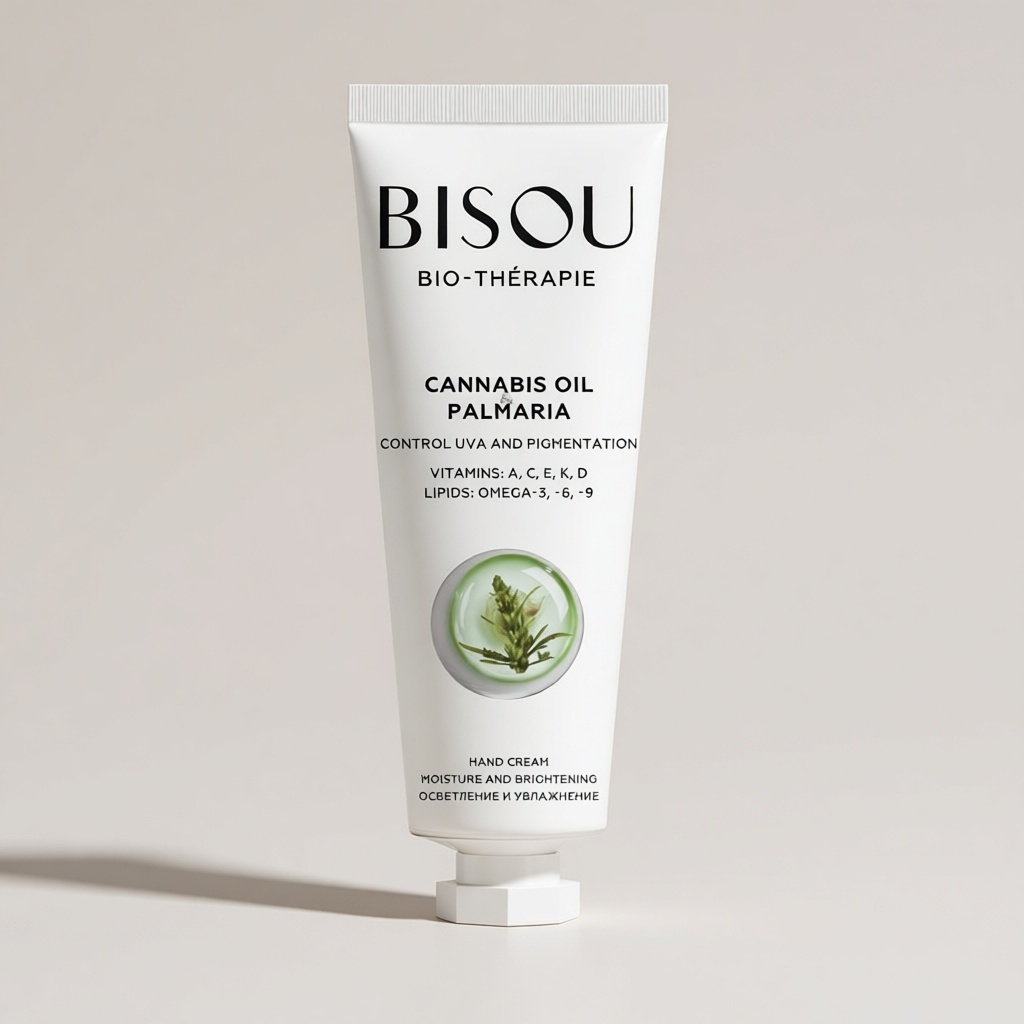 BISOU Cannabis Oil & Palmaria Осветление и увлажнение крем для рук 60 мл, фото 2