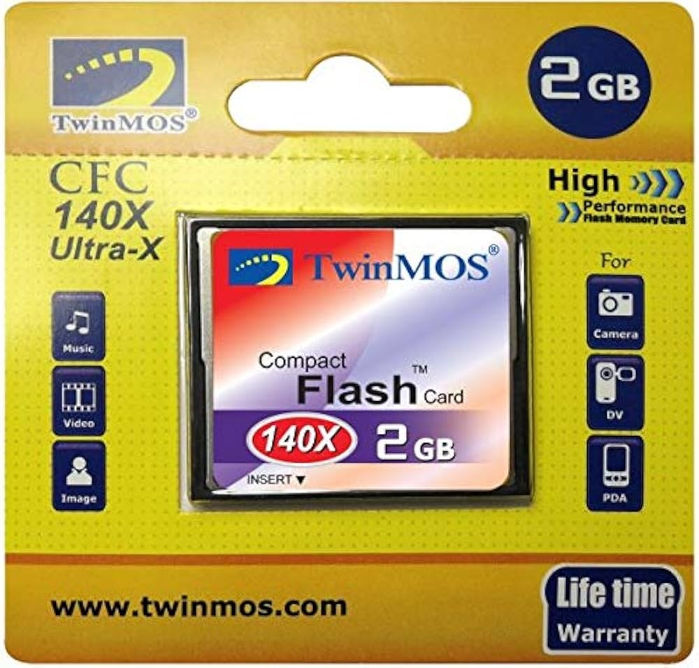 Карта памяти TwinMOS Compact Flash FCF2GBU-140X 2 Гб