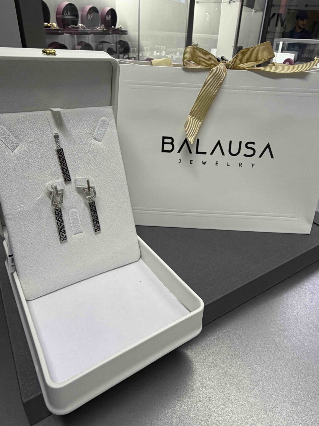 Balausa Jewelry Е216-2(2) вес 8 г серебро, фианит, эмаль