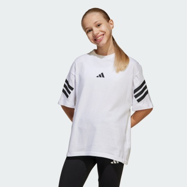 Футболка adidas J FI 3S T белый