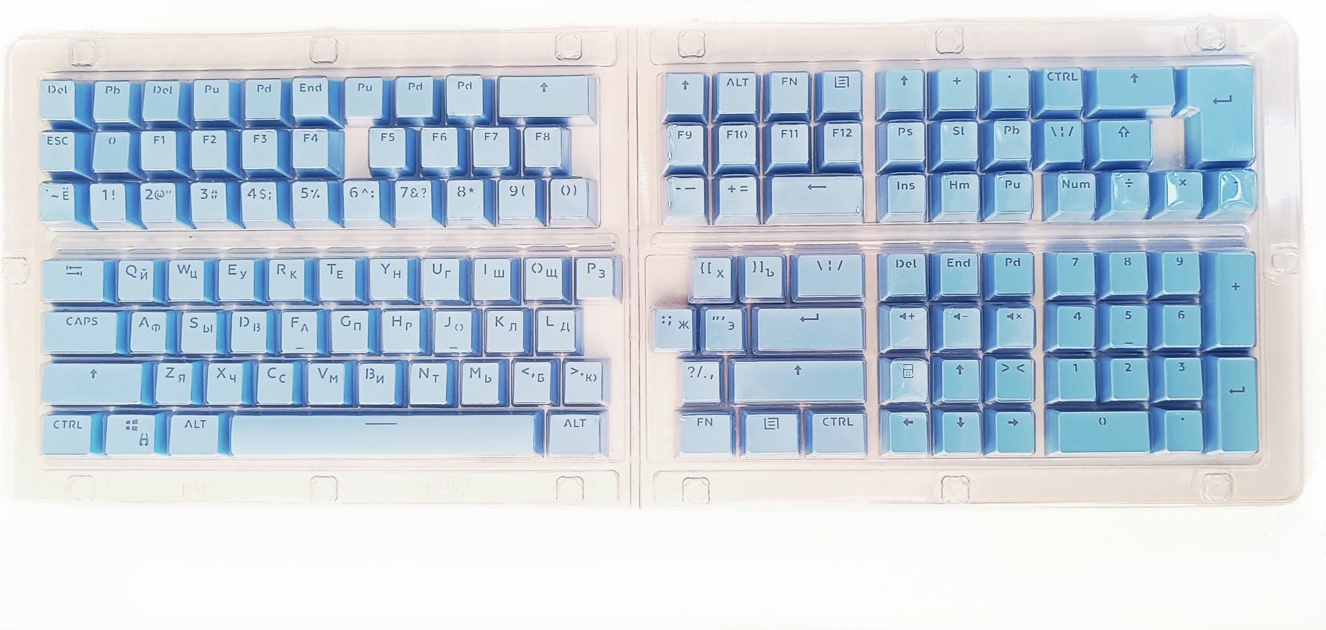 Кейкапы для клавиатуры Ducky DCA132 blue синий