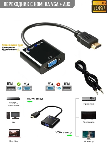 Переходник Smart Wizard HDMI - VGA