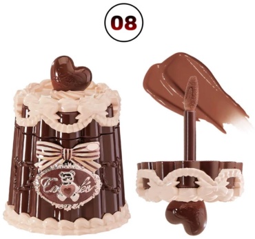 Flower Knows The Sweetie Bear ОРИГИНАЛ 100% блеск для губ JE08 Croissant--Woody Tea Brown