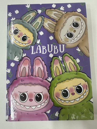 Блокнот Qazaq Labubu, A5, 100 л, мультиколор