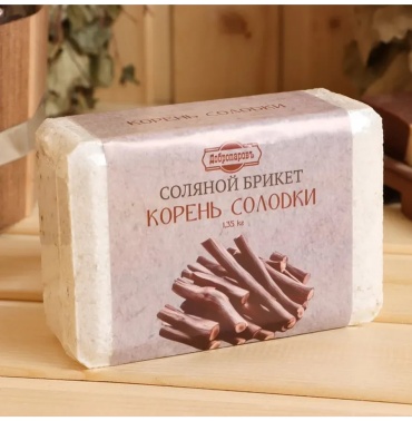 Добропаровъ брикет соляной Соляной брикет "Корень Солодки" 1,35 кг 1 шт