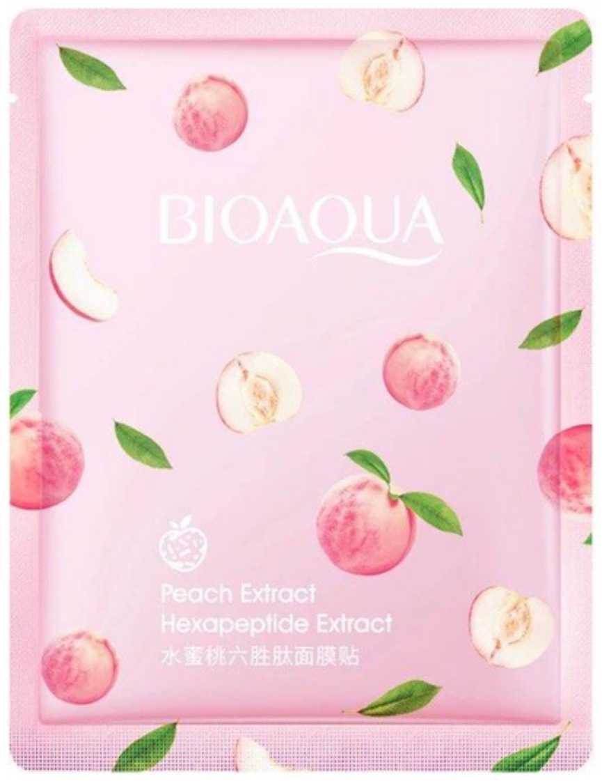 Маска для лица Bioaqua тканевая Peach Extract 1 шт