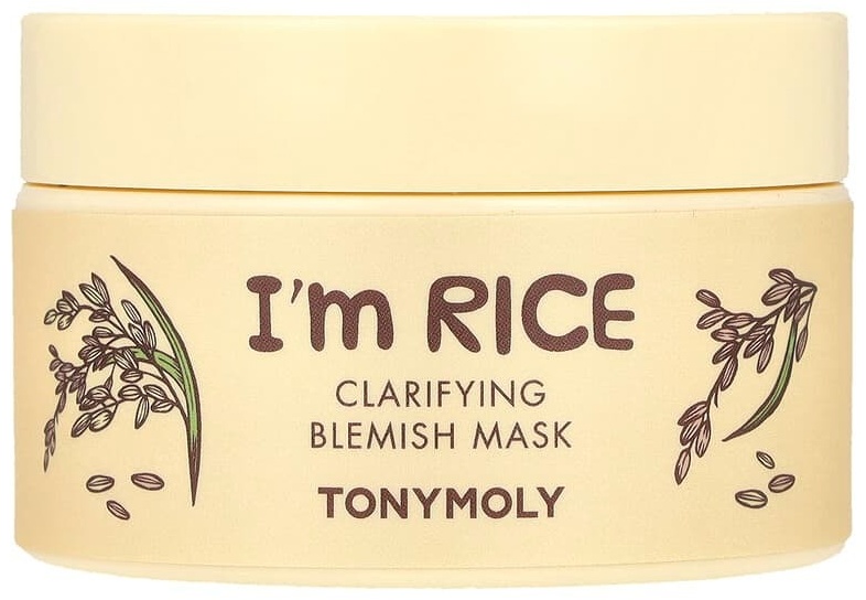 Маска для лица TONY MOLY крем I'm Rice, очищающая маска от пятен, 100 мл 100 мл