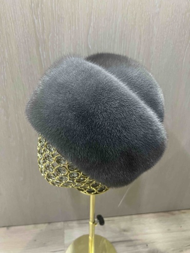 Шапка SemiFur размер 57, 58, 59, 60, серый