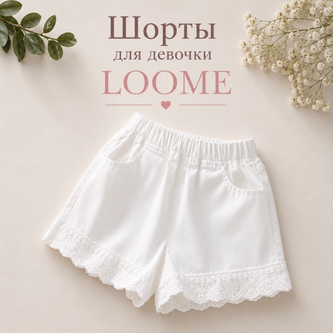 Повседневные шорты LOOME белый