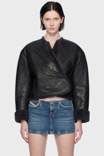 Кожаная куртка Diesel черный