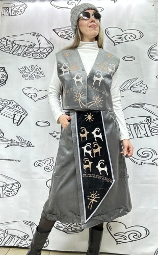 Костюм деловой FASHION CLASSICS серебристый