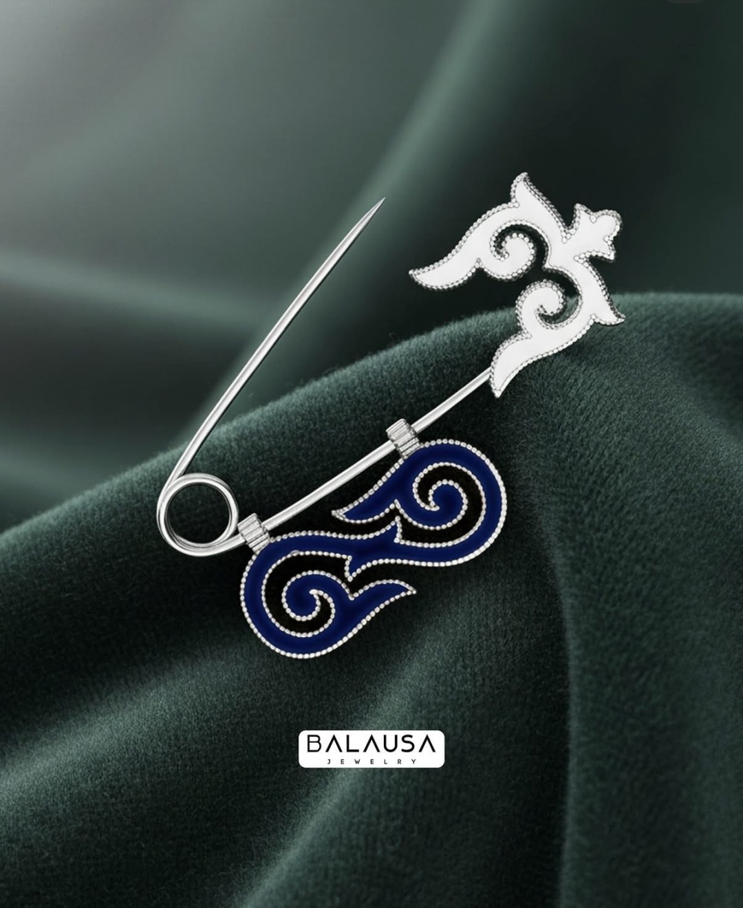 Булавка Balausa Jewelry BUL001(1-7) вес 3.9 г серебро, эмаль