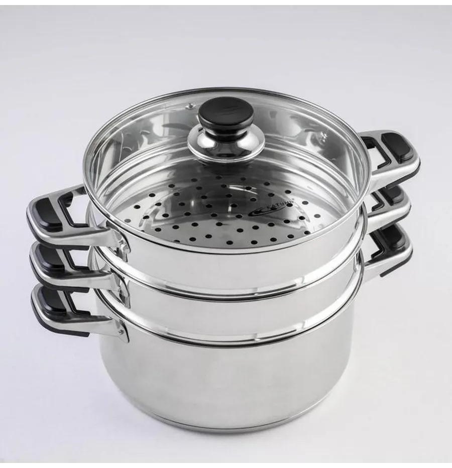 Мантоварка 5 л, нержавеющая сталь, количество ярусов: 3