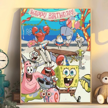 OCEAN SpongeBob холст на подрамнике 50x40 см