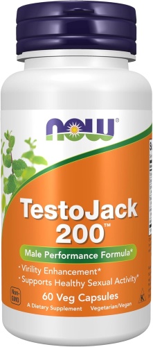 NOW TestoJack 200, для повышения уровня тестостерона капсулы 60 шт