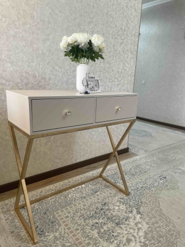 Консоль Ezza, 102х45x102 см, розовый