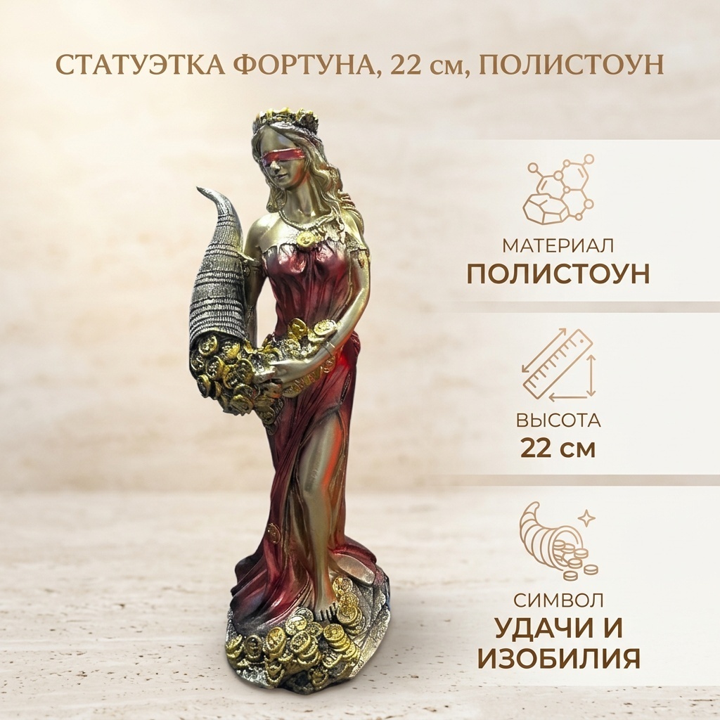 Статуэтка Фортуна статуэтка 22 см, полистоун