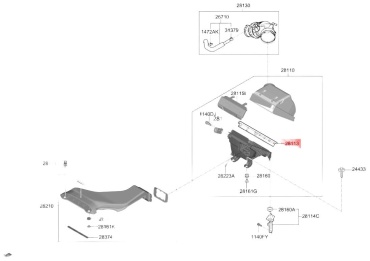 HYUNDAI / KIA воздушный фильтр 28113C1100