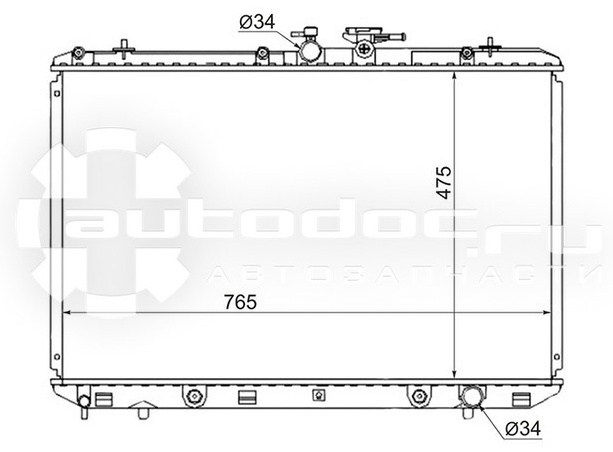 SAT радиатор основной TY0003GSU40