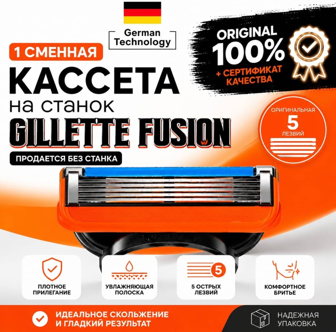 Gillette Fusion сменная кассета 1 шт