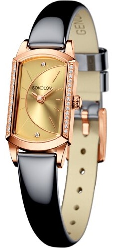 Кварцевые SOKOLOV 222.01.00.001.05.05.3 красное золото