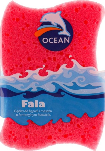 Ocean губка для тела, универсальное красный 1 шт