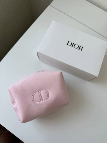 Dior косметичка хлопок розовый 10X14 см