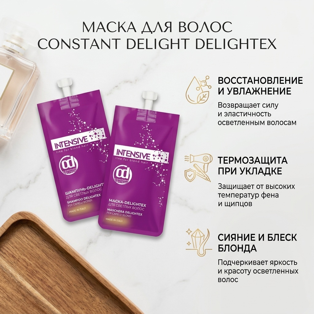 Constant Delight маска Delightex для осветлённых волос 30 мл