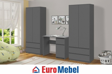 Комплект Euromebel Денвер 00062690 графит
