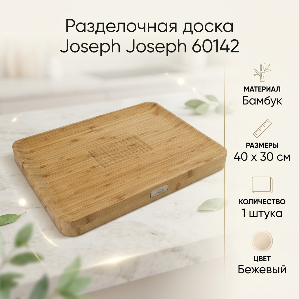 Joseph Joseph разделочная доска 60142 1 шт, бамбук