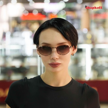 Shapkoff солнцезащитные очки овальные однотонные