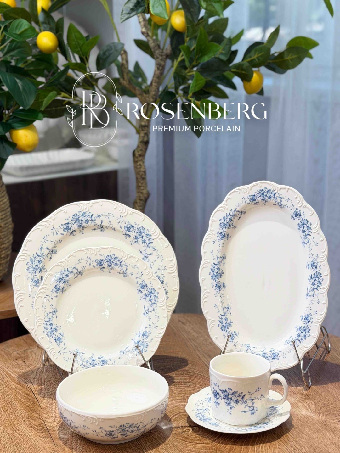 Сервиз на 6 персон ROSENBERG RB-019, предметов: 32, чайно-столовый, фарфор