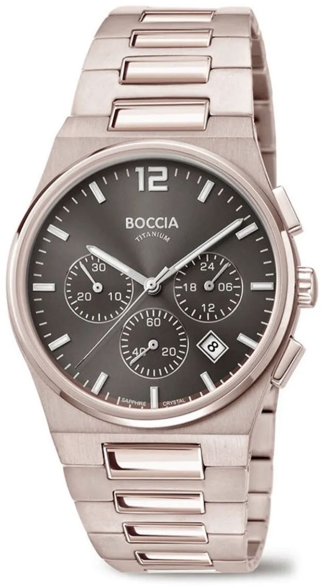 Кварцевые Boccia Titanium 37411-02Tick титан
