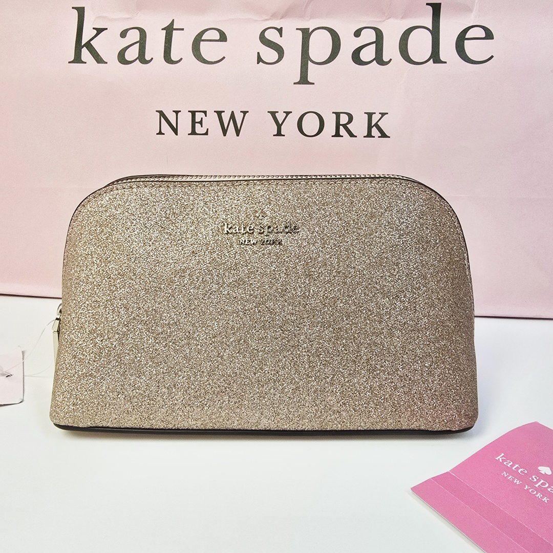 Kate Spade косметичка полиэстер золотистый 11X19 см