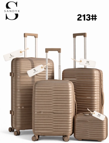 Комплект чемоданов SANDYK 213# полипропилен 220 л кофейный