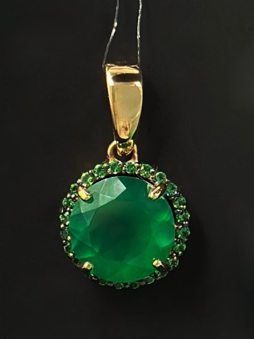 Подвеска Золото Москвы 77 А.О вес 2.2 г золото, фианит, агат