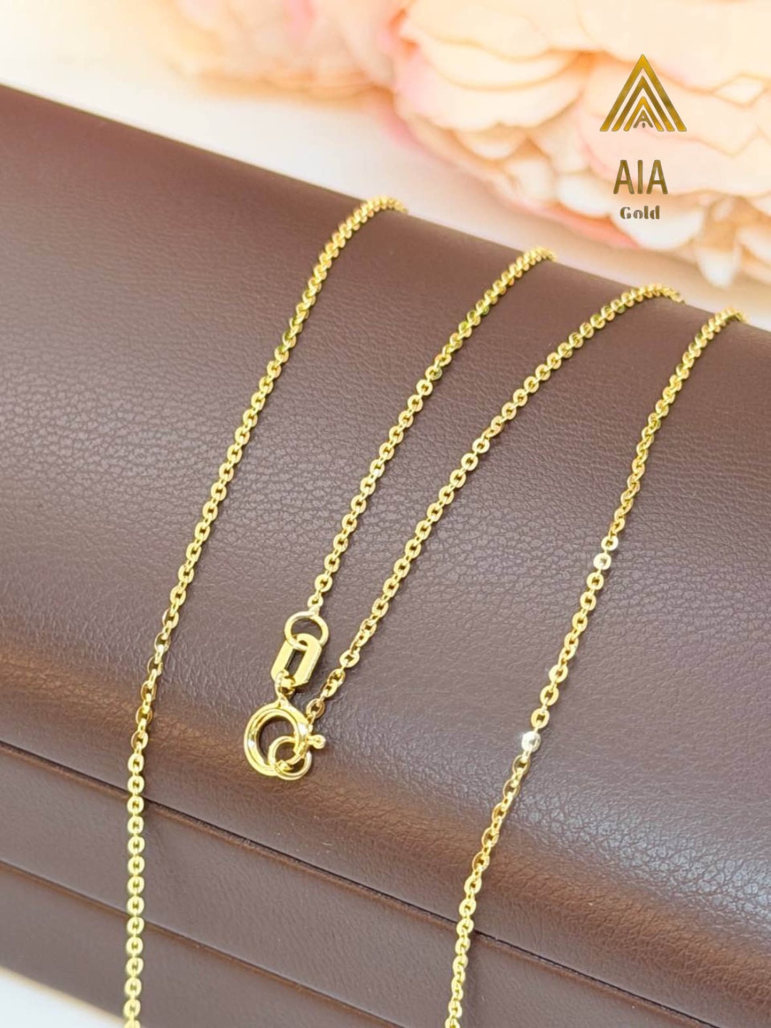 AIA GOLD ASA-2 длина 45 см, вес 1.15 г золото, плетение якорное