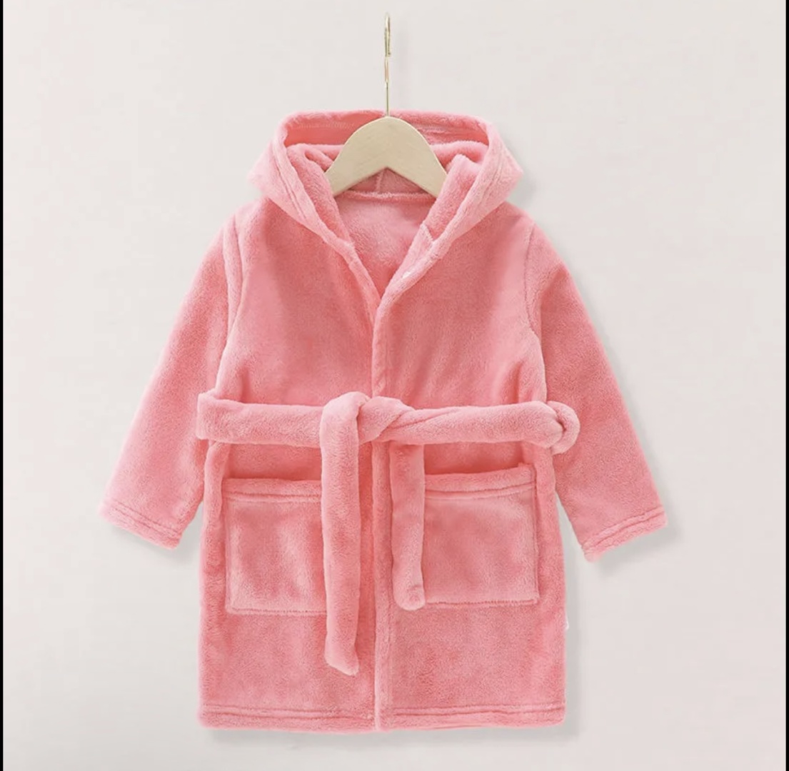 Махровый халат Top Shop розовый
