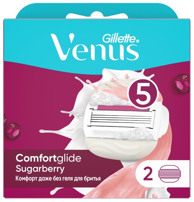 Gillette Venus Comfortglide Sugarberry сменные кассеты 2 шт