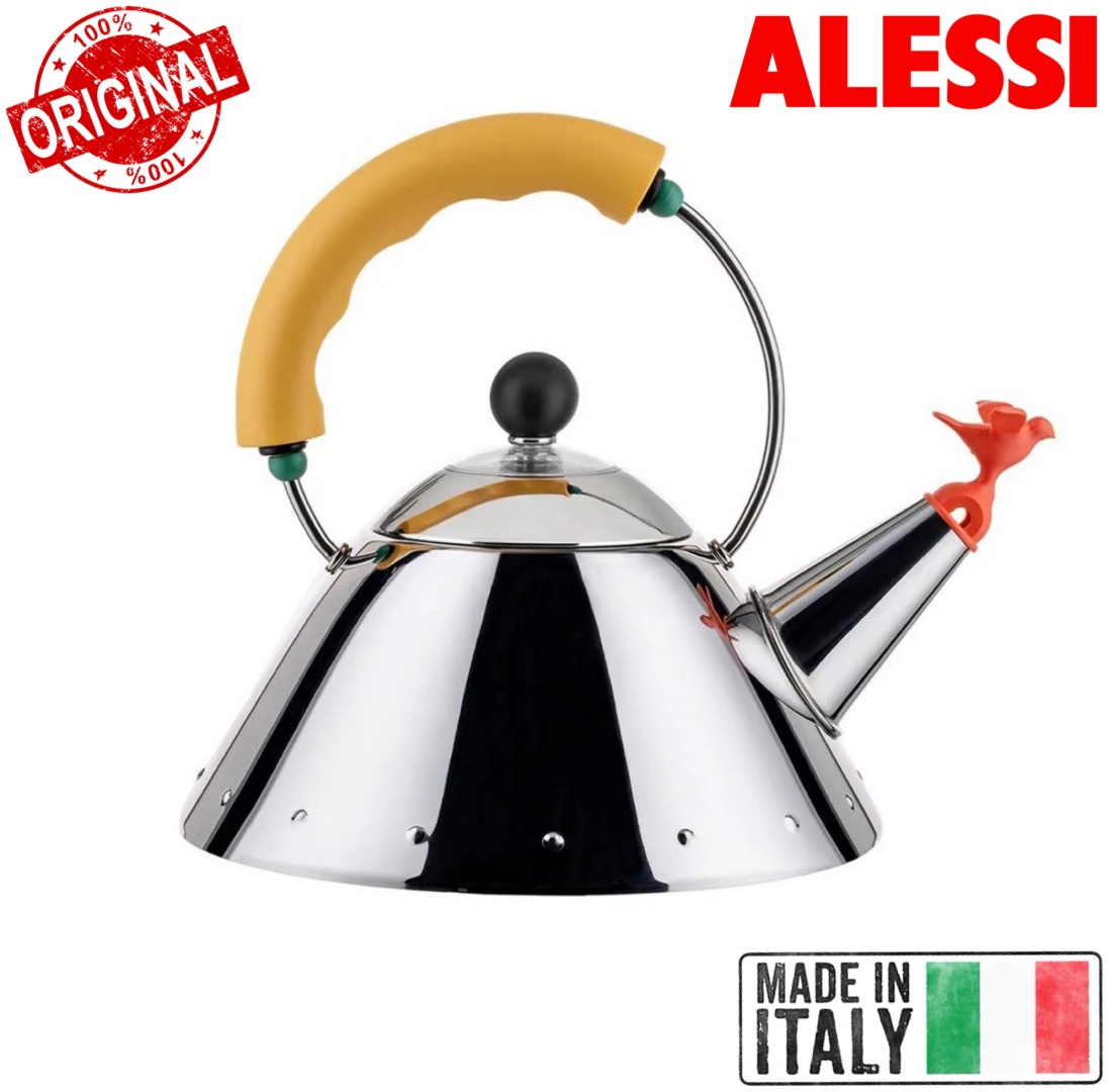ALESSI ITALY чайник 9093/1 Michael Graves 18/10 1 л, нержавеющая сталь